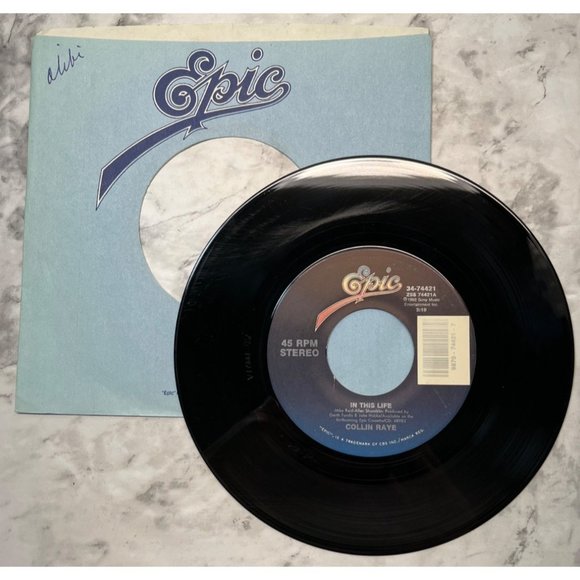 Collin Raye In This Life / Blue Magic 45 Country Epic 34-74421 - Picture 3 of 6